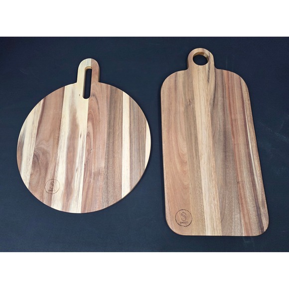 Simosito Acacia Wood Cheese Board/Charcuterie Serving Tray (Inv 1140) - Picture 1 of 4